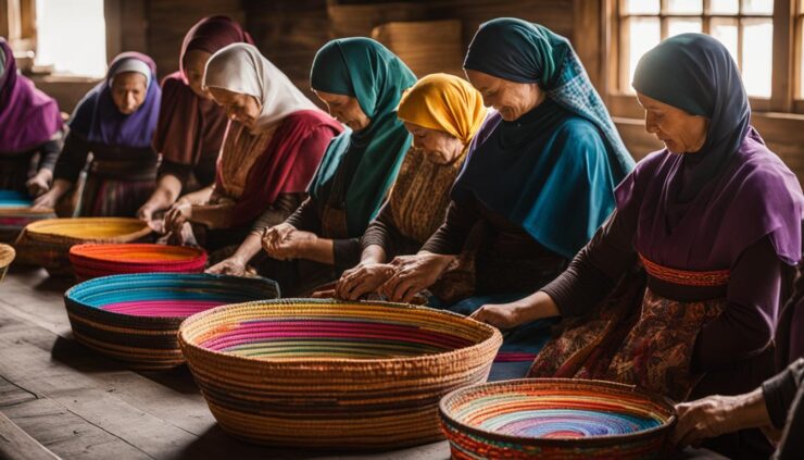 Mennonite basket weaving