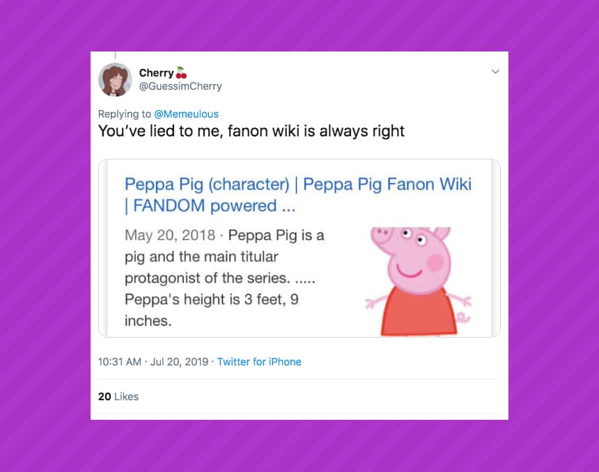 social media contribute to the Peppa Pig height speculation