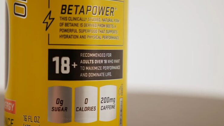 Nutrition Facts - C4 Energy Drink